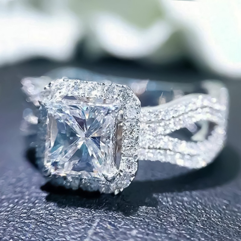 Fancyqube Cincin Wanita Desain Mewah Untuk Pesta Pernikahan