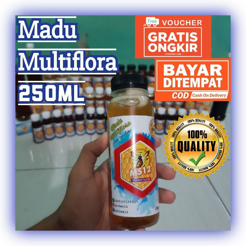 

Madu Murni Multiflora 250ml Asli Manis Murah