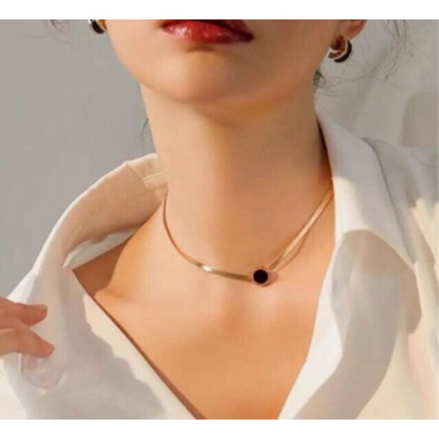 Kalung Fashion Korea Choker Titanium Model Bvl LCN03 KS14