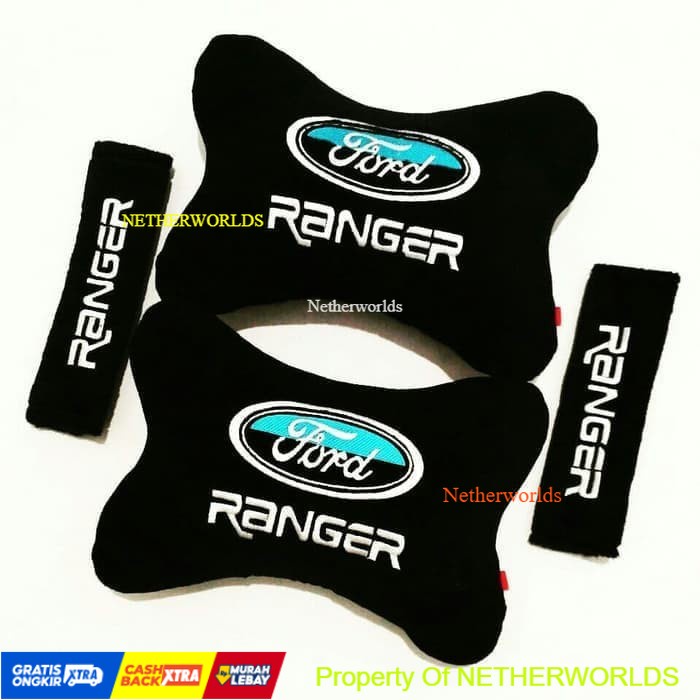 Bantal Mobil FORD RANGER Hitam - Exclusive