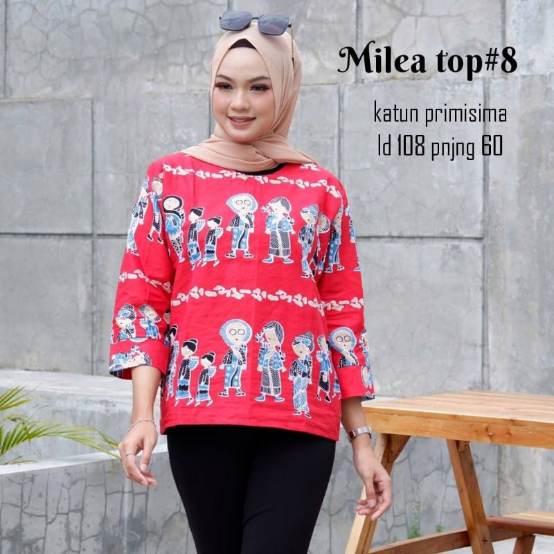 Blouse Batik Keluarga Simbok | Milea Top