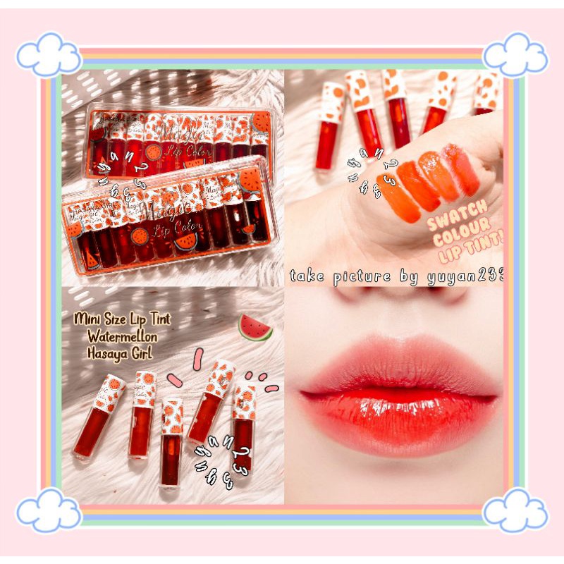 PROMO PERPACK!!!LIP TINT MAGIC LIP COLOR WATERMELLON HASAYA GIRL H8448