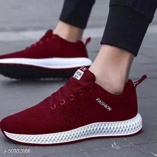 SEPATU PRIA LAKI MERAH MAROON SINTESIS CASUAL SIMPLE