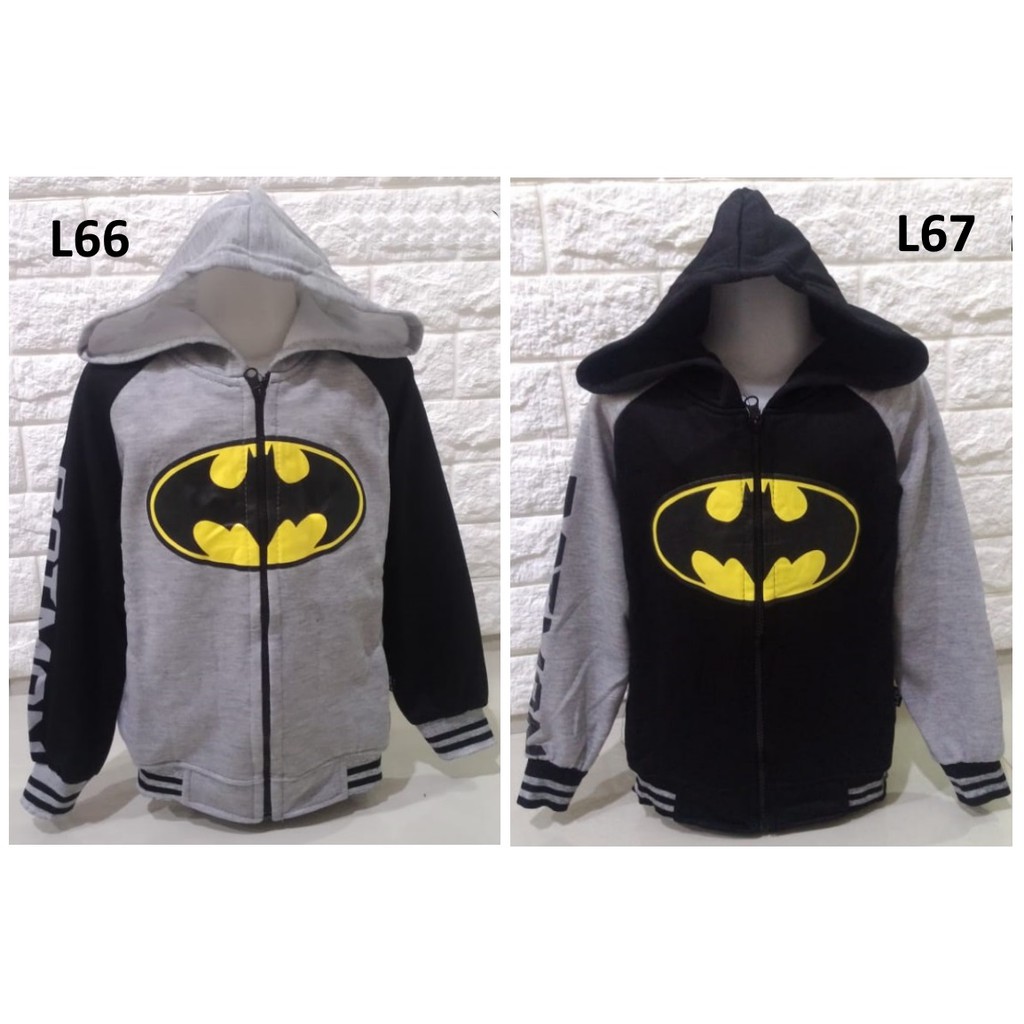 Jaket Anak Laki Batman Logo Misty Black Hand - JKKDL66 - JKKDL67