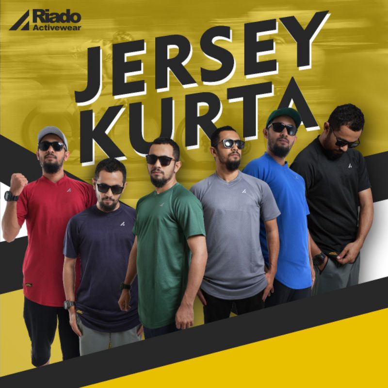 JERSEY KURTA RIADO KAOS KURTA OLAHRAGA PRIA DEWASA MURAH KAOS OLAHRAGA LENGAN PENDEK