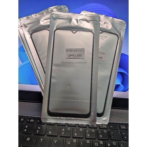 Kaca Lcd Oppo A5s / A7 2020 / A12 / Realme 3 + Lem Oca Spaket