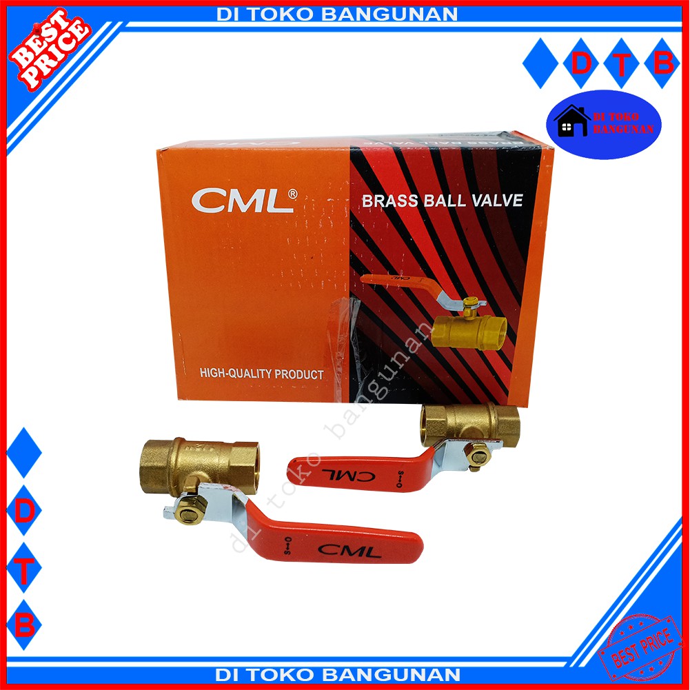 Ball Valve Stop Kran Kuningan 1/2&quot; 3/4&quot; 1&quot; Camel