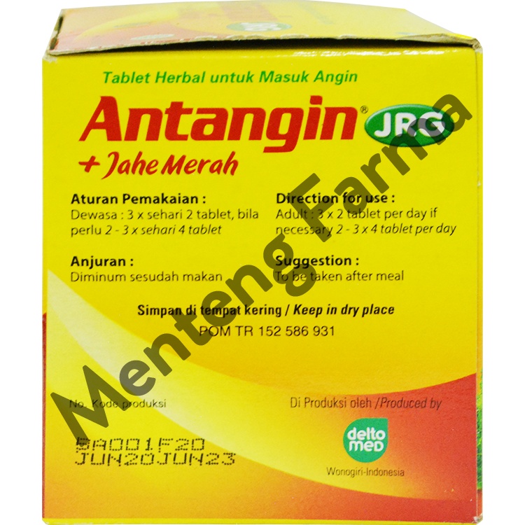 Antangin JRG 4 Tablet - Obat Masuk Angin, Meriang, Mual, Pusing