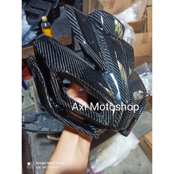 Cover headlight,visor, winglet MT15 Carbon kevlar