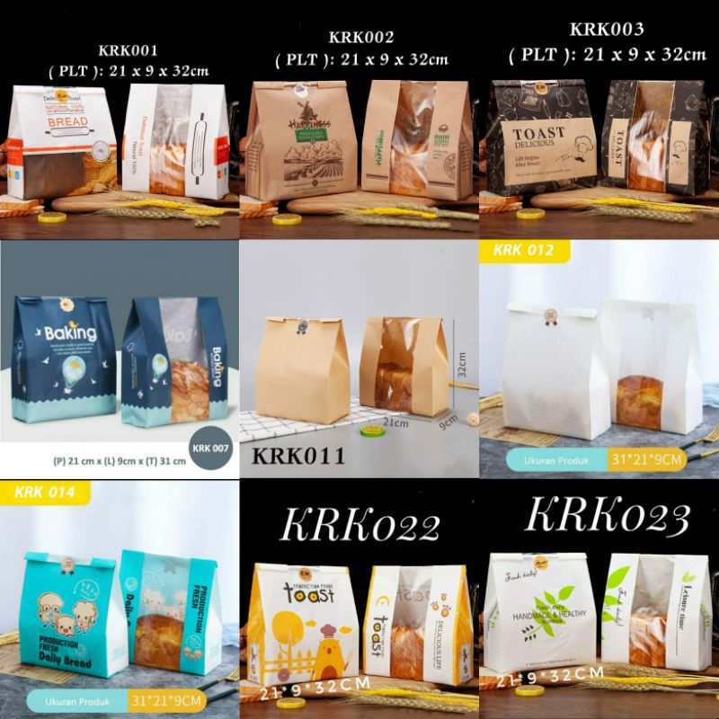 

Packaging Kertas Roti (25pc) Kemasan Kertas Roti/ Bungkus Roti Tawar