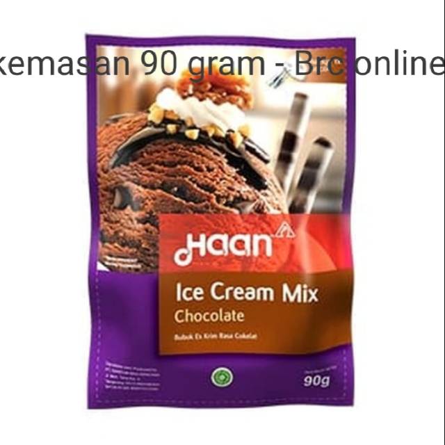 

ICE CREAM INSTAN HAAN RASA COKLAT 80 GRAm