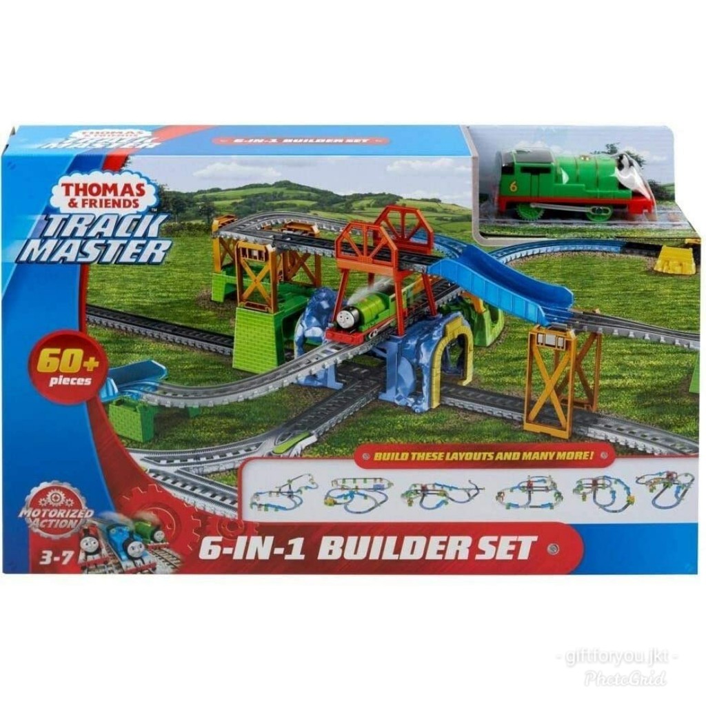 Thomas & Friends Trackmaster 6-in-1 Builder Set Mainan Rel Kereta Api Train Toy Anak Original