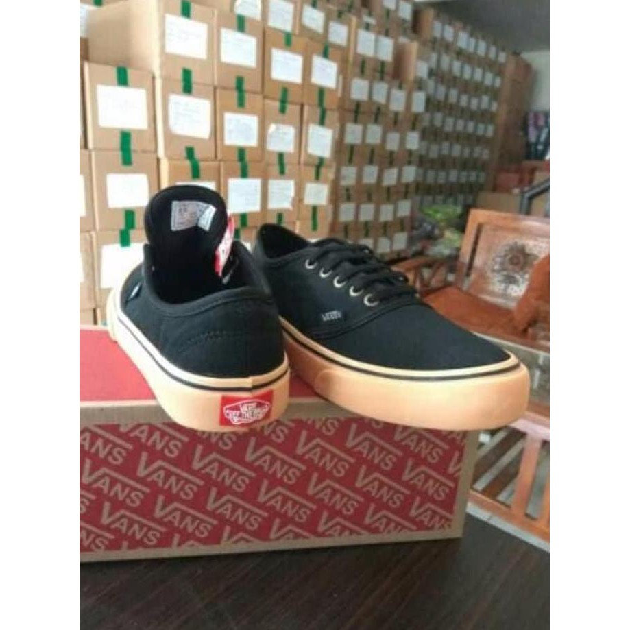 Pengiriman Cepat VANS AUTHENTIC CALIFORNIA BLACK GUM SEPATU PRIA MURAH IMPORT GRADE ORI MURAH