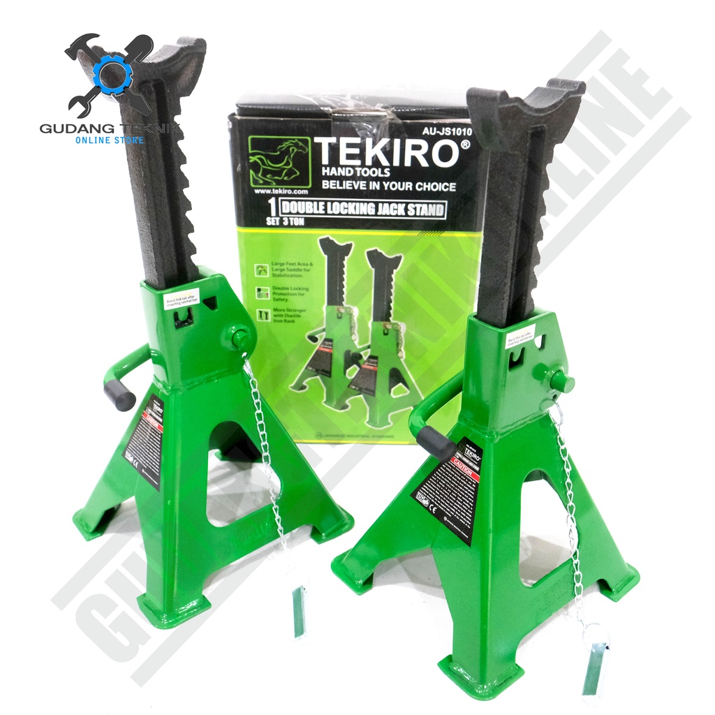 Jack Stand 3 Ton Set 2pcs TEKIRO / Tahanan Dongkrak 3 Ton TEKIRO