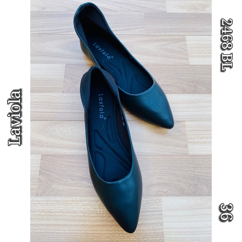 Laviola Flat Hitam Polos