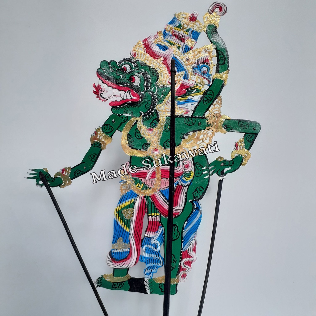 Kerajinan wayang kulit Tokoh Antaboga ukir bali Hiasan Handmade