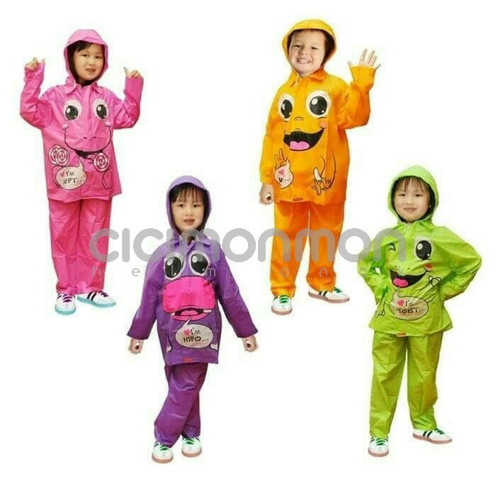 Jas hujan Jaket Celana anak Kido kiddo
