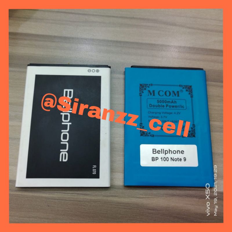 BATERAI DOUBLE POWER MCOM BELLPHONE BP100 NOTE 9 ORIGINAL