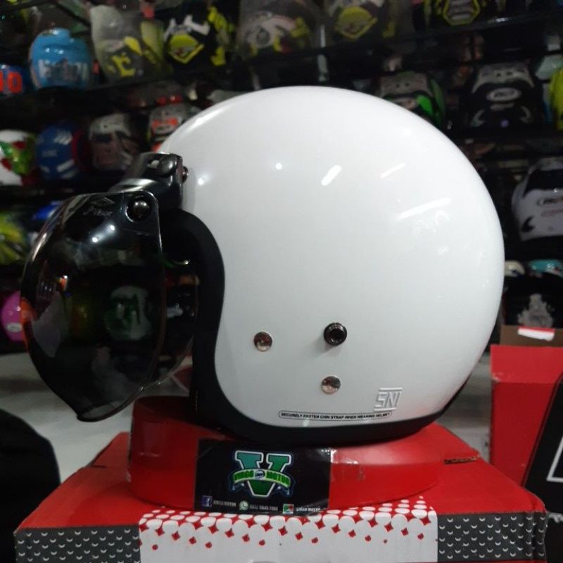 HELM CARGLOSS SOLID WHITE ORIGINAL HELM CARGLOSS