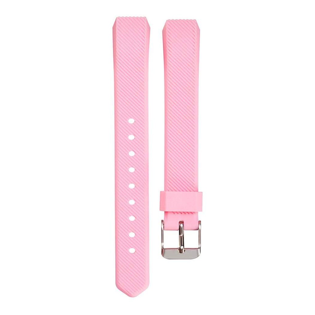 Tali Jam Gelang Wristband Silicone Strap Band Fitbit Alta - Pink