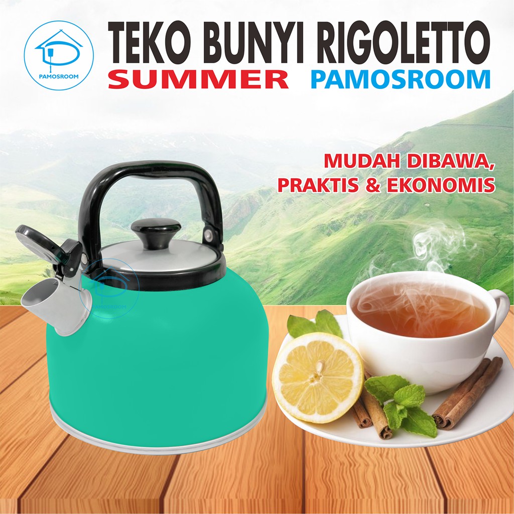 Maspion Teko Masak Air Bunyi Siul Whistling Kettle Rigoletto 5L Anti