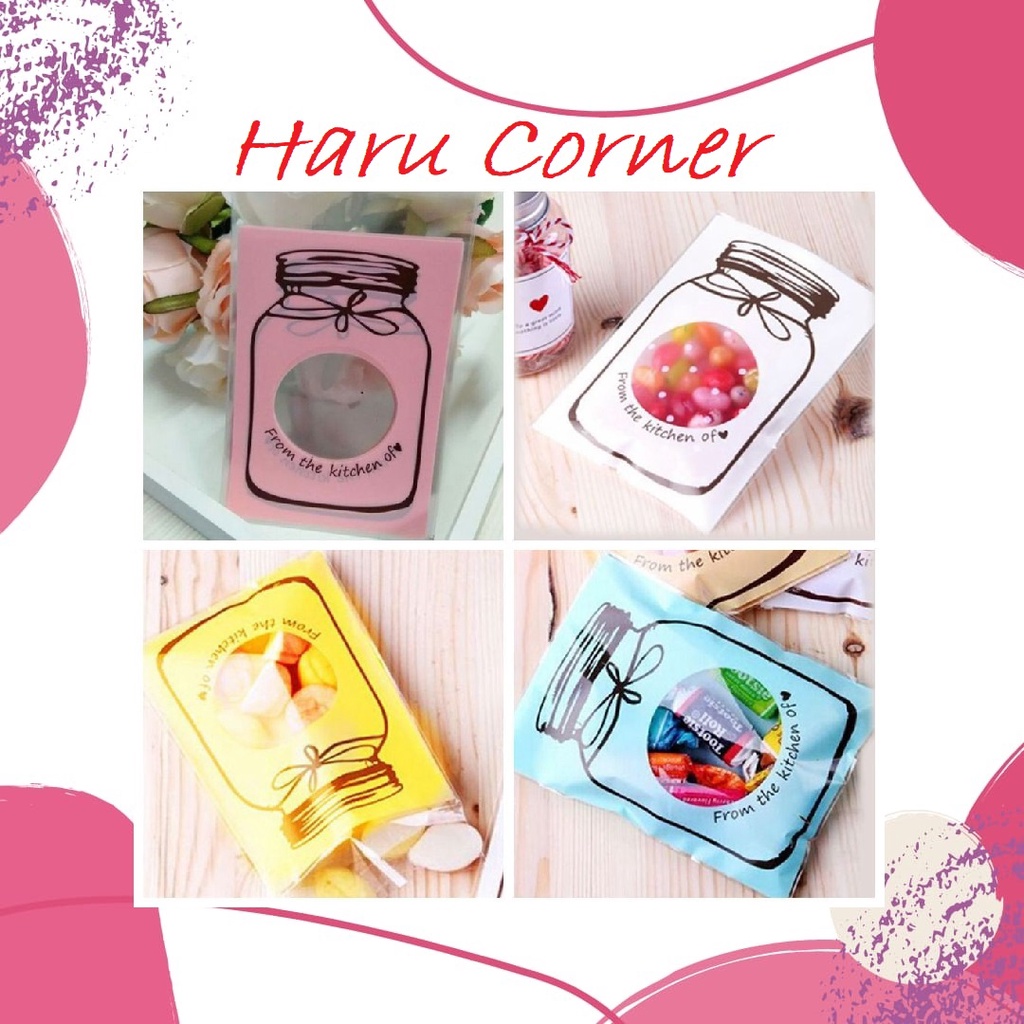 Kantong Plastik Biskuit / Permen Motif Botol