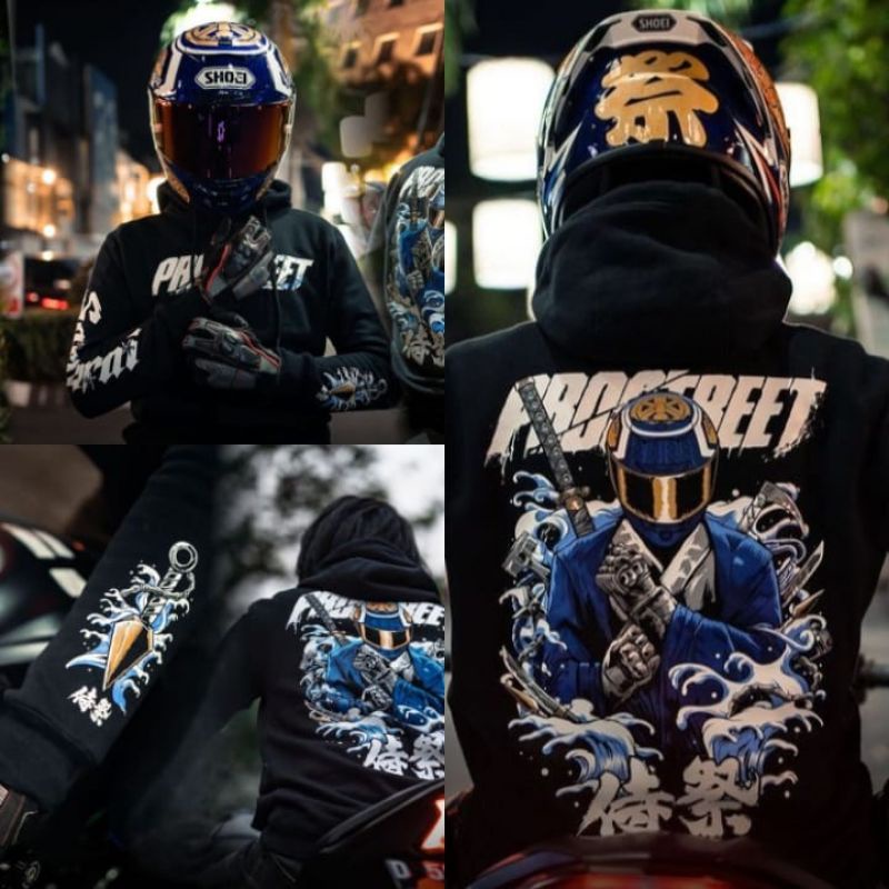 SWEATER HOODIE PROSTREET BLACK EDITION - HOODIE PROSTREET X TREME RIDER