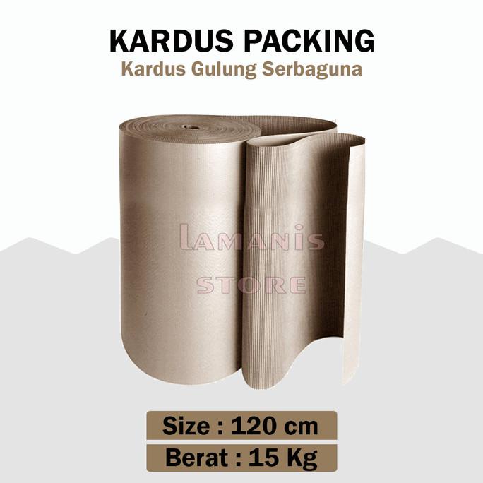 

Kardus Lembaran Single Face Roll 120 Cm Corrugated Roll Packing Gulung
