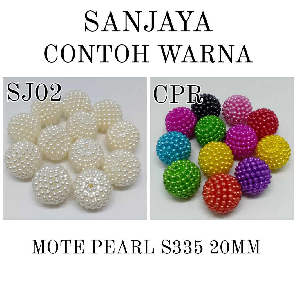 MOTE PEARL / MOTE BERRY / MOTE DURIAN / MANIK BERY / MANIK DURIAN / MANIK PEARL BERRY BULAT / MOTE PEARL BULAT S335 20MM