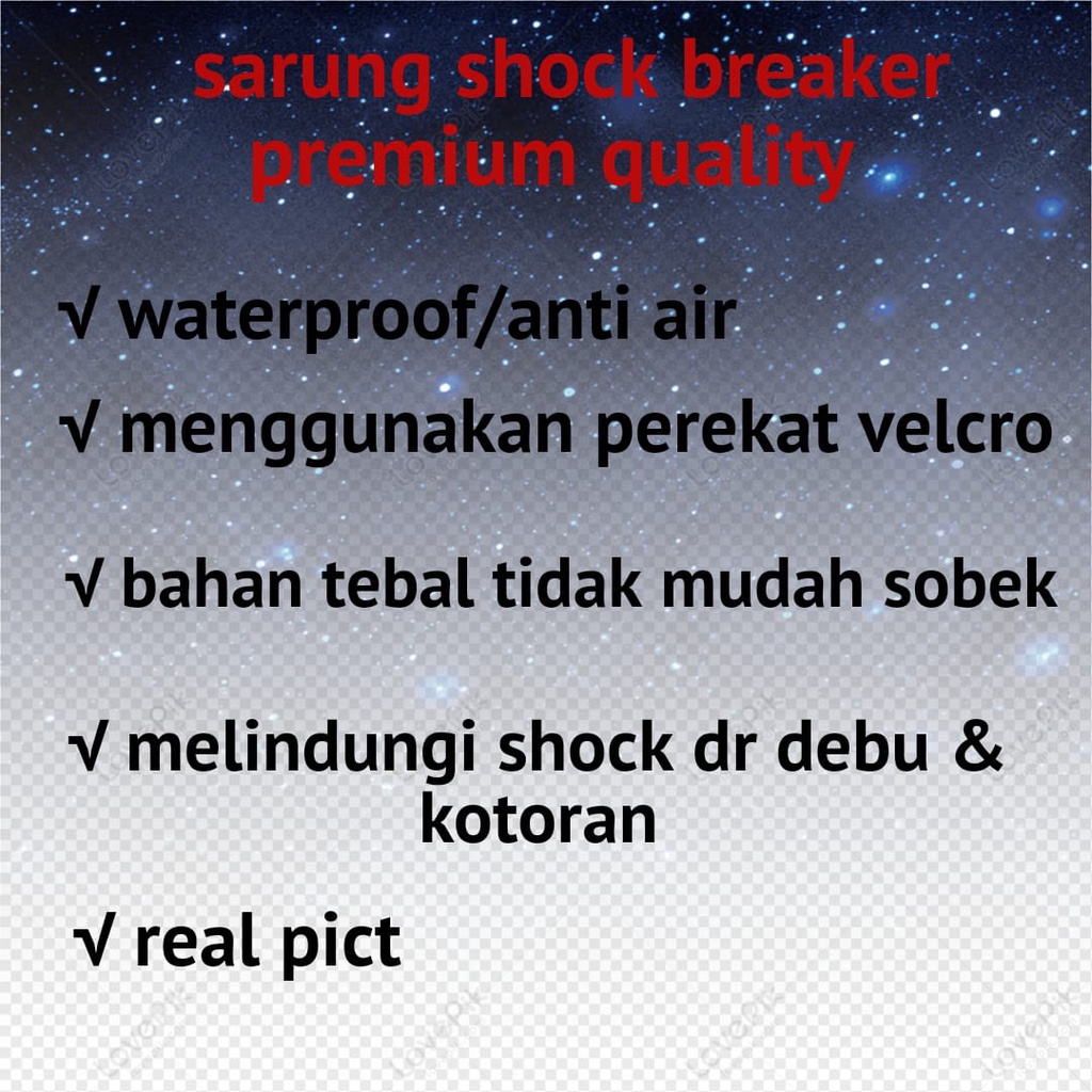 SEPASANG SARUNG SHOCKBREAKER/COVER SHOCKBREAKER SHOCK MOTOR PCX 150