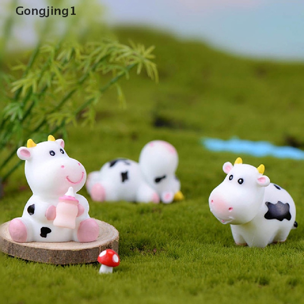 Gongjing1 Miniatur Sapi Untuk Dekorasi Taman Minifairy Gardenrumah Bonekakerajinan DIY