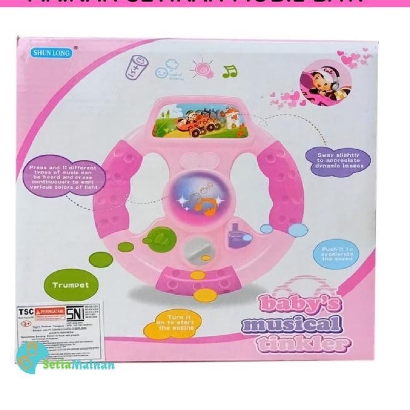 Mainan Supir Setir Bayi / Baby Musical Tinkler / Mainan Setiran Anak (FREE BUBBLEWRAP)