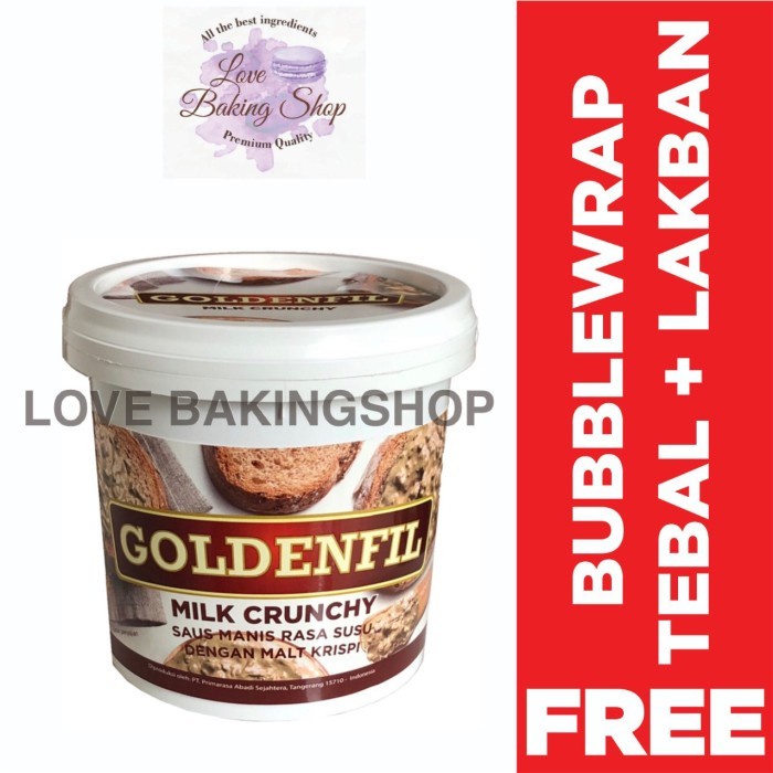 

SELAI- KHUSUS GOJEK GOLDENFIL MILK CRUNCHY 1 KG SELAI SUSU GURIH NIKMAT -SELAI.