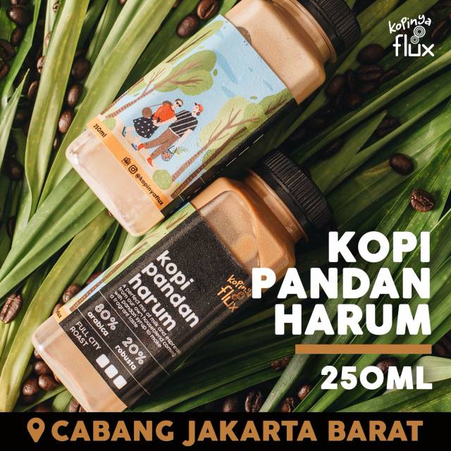 

Kopi Pandan Harum 250ml (alt kopi susu aren) Latte by Kopinya Flux