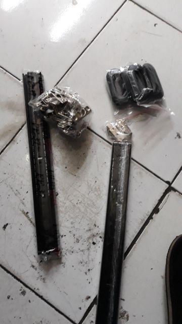 Tarikan Laci Tanam Plastik Hitam 64mm Small