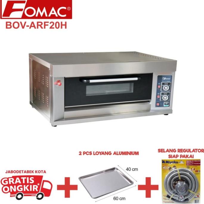 Oven Fomac BOV-ARF20H 1 Deck 2 Tray Oven Bakery Roti / Oven Gas Fomac