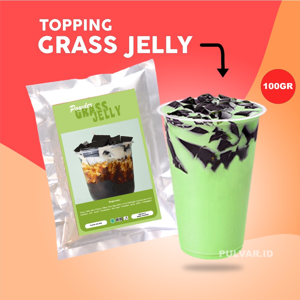 CINCAU HITAM / GRASS JELLY POWDER / CINCAU POWDER / CINCAU HITAM 100GR / BUBUK CINCAU HITAM INSTAN