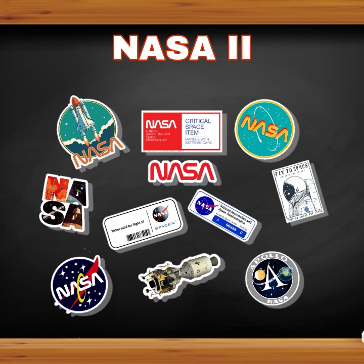 

STIKER AESTHETIC STICKER AESTHETIC WATERPROOFT STIKER VINYL STIKER DECAL CUSTOM NASA SERIES II