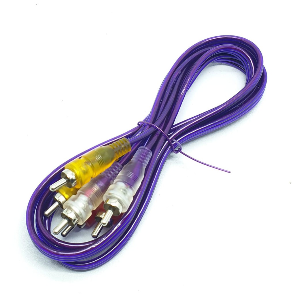 MTYR Kabel Rca 3R To 3R 1,35Mtr Full Transparan / Kabel Audio Video