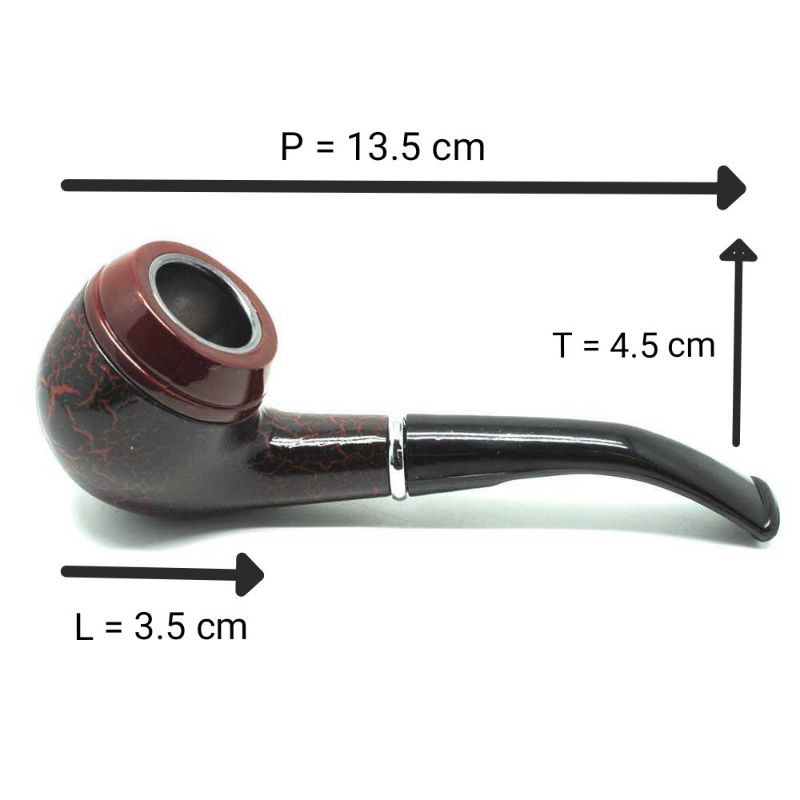 

Pipa Cangklong Klasik Model Kayu Premium / Smoking Pipe Tobbaco