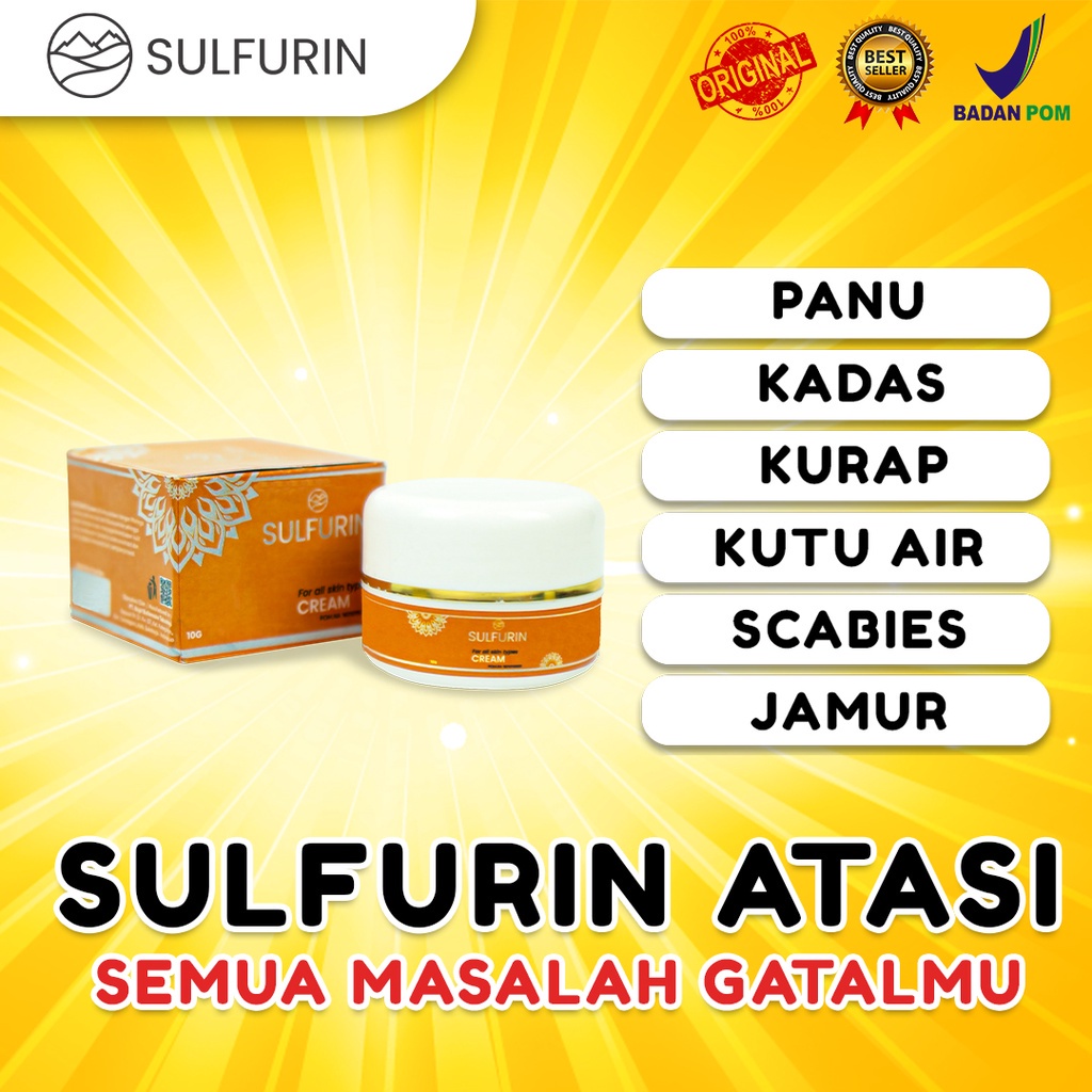 SALEP GATAL SULFURIN CREAM OBAT GATAL JERAWAT BOPENG SCABIES SALEP BELERANG