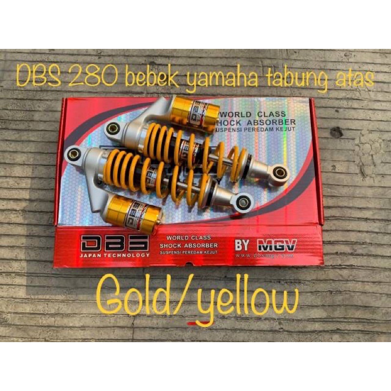 Shock Tabung Dbs Original Ukuran 280,340 Jupiter z,Vega r,Supra,Kharisma,Rx King,Tiger Dll