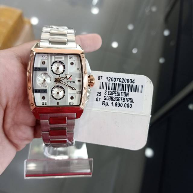JAM TANGAN WANITA EXPEDITION E 6636 BF ORIGINAL SILVER GARANSI 1 TAHUN RESMI