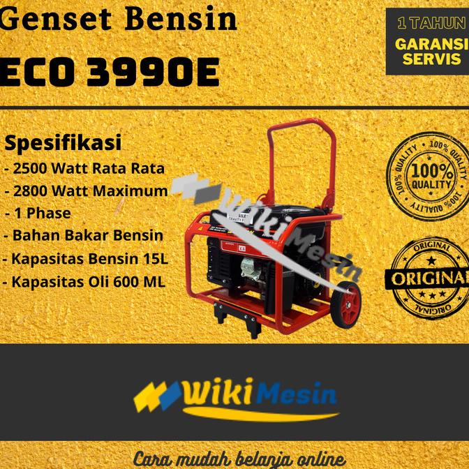 Genset Bensin Semi Silent Firman Eco3990E Eco 3990E 2.5 Kw 2500 Watt