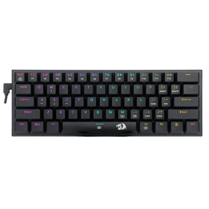 Keyboard Redragon  Gaming 60persen RGB Ultra Low ANIVIA -K614-RGB