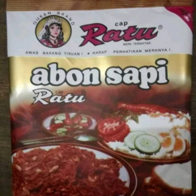 Abon Sapi Asli/abon Cap Ratu Original 90 Gram