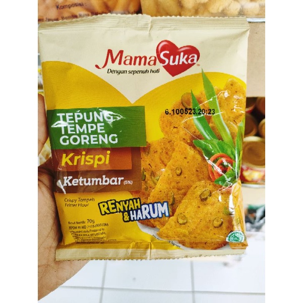 

Mamasuka Tepung Tempe Goreng Krispi Ketumbar 70 gram