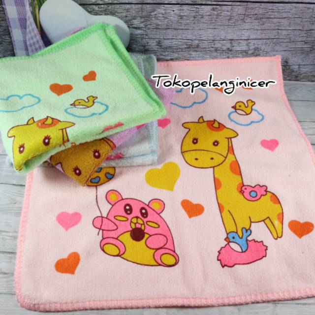 Washlap Bayi Motif Karakter Handuk Lap Bayi Perlengkapan Mandi Baby Tokopelanginicer