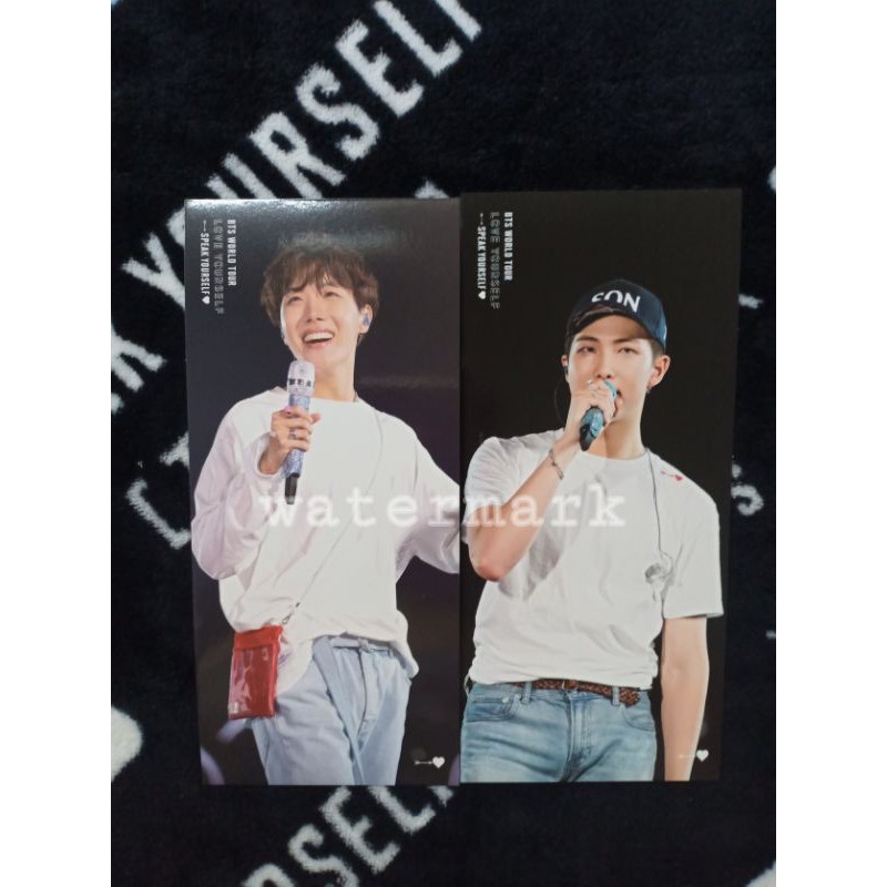 Bookmark OFFICIAL DVD London RM NAMJOON JHOPE HOBI PC PHOTOCARD BTS