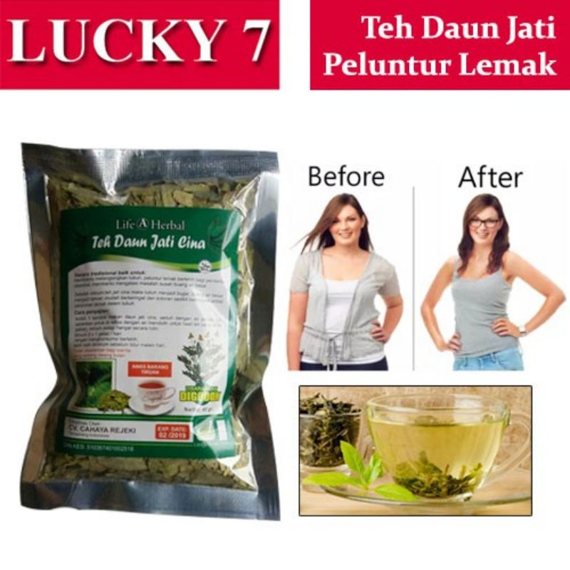 CD2 LANGSING ALAMI !!! Teh Daun Jati Cina - Teh Peluntur Lemak / Teh hijau / Teh Herbal /Teh